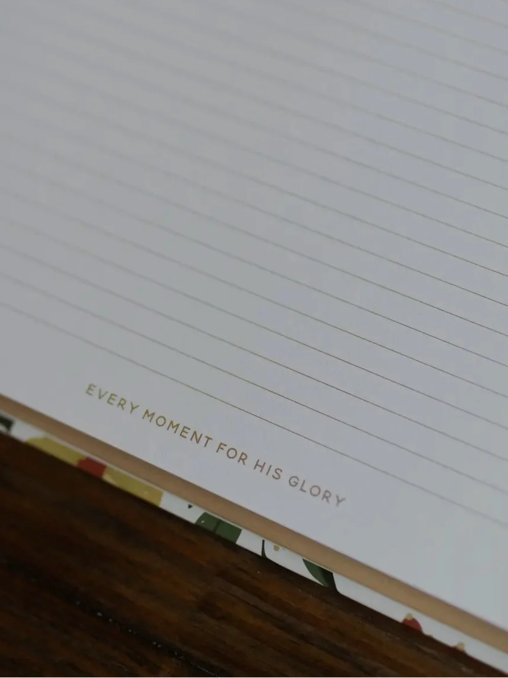 Floral Clipboard Notebook with Gold Clip - White Floral
